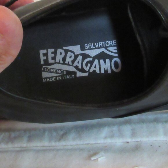 Salvatore Ferragamo Black Lace-Up Oxfords Size 43 EUR; Size 9 US Made in Italy - Picture 15 of 15